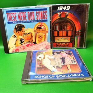 1940s WW II War Era Music CD Lot of 3 Time Life Memories Hit Songs Collection
